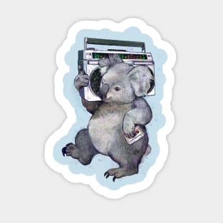 Boombox Koala Sticker